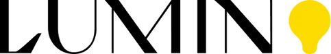 Lumin logo and cta to home page
