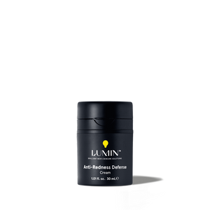 Lumin Anti-Redness Defense Cream 30ml black bottle men's skincare product for sensitive skin redness relief